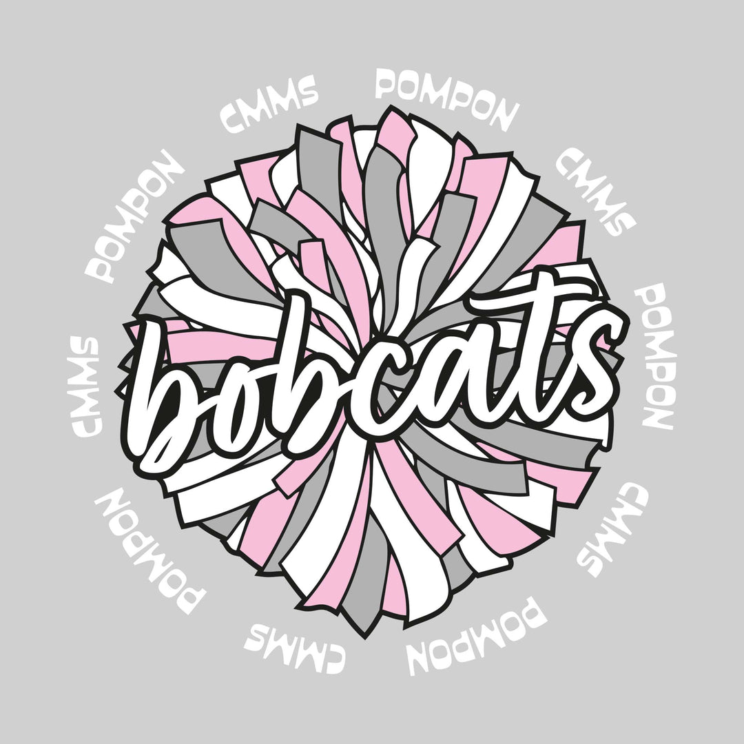 CMMS - Poms - Oversized Pom with Circular CMMS Pompon Text