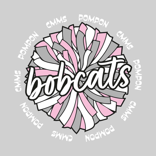 CMMS - Poms - Oversized Pom with Circular CMMS Pompon Text