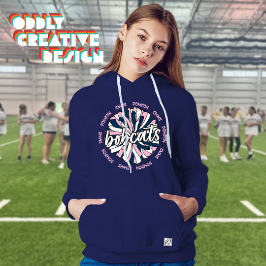 CMMS - Poms - Oversized Pom with Circular CMMS Pompon Text