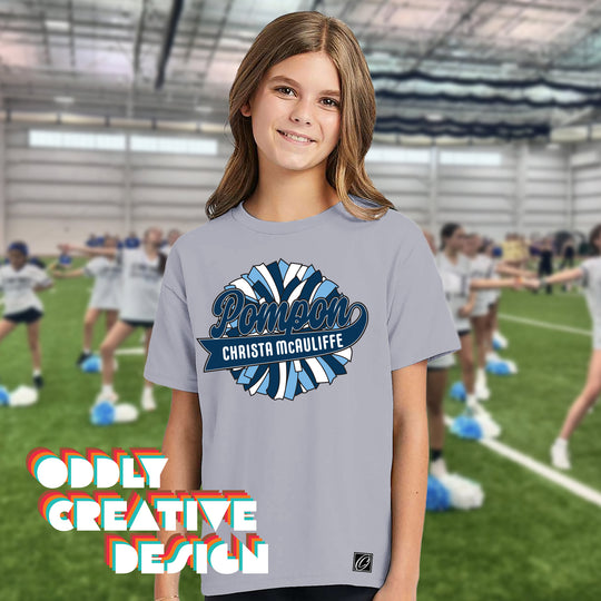 CMMS - Poms - Pompon with School Name and Oversized Pom