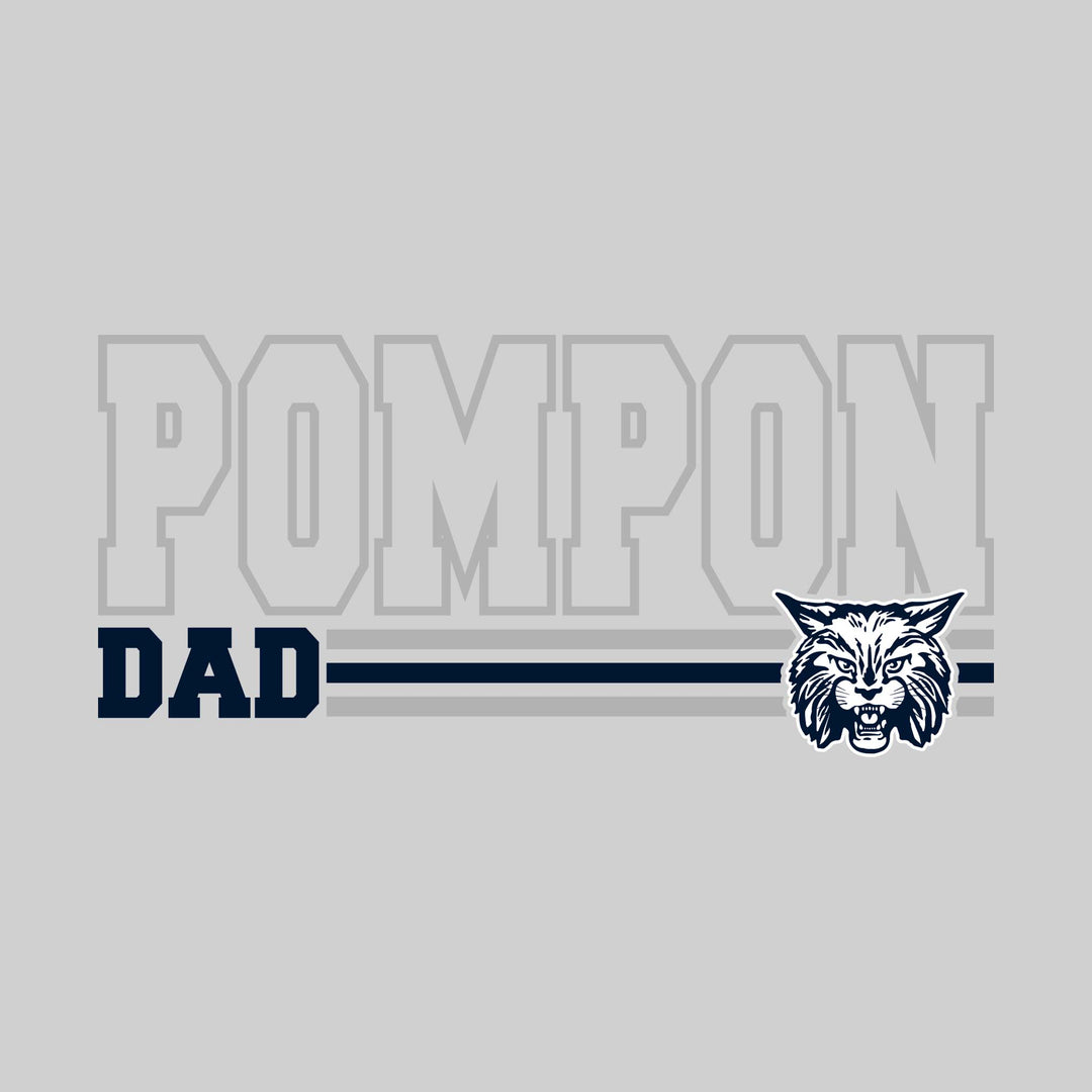 CMMS - Poms - Pompon Dad - Outlined Pompon with Color Bars