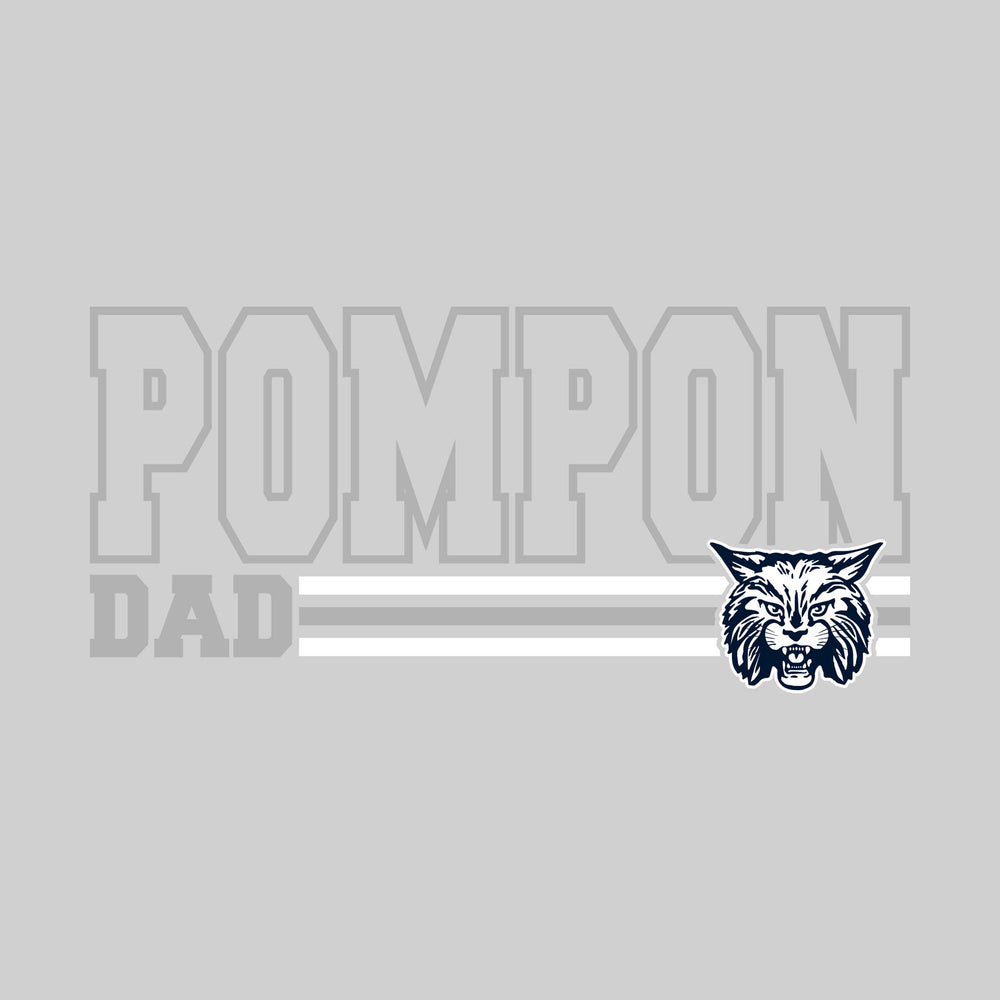 CMMS - Poms - Pompon Dad - Outlined Pompon with Color Bars