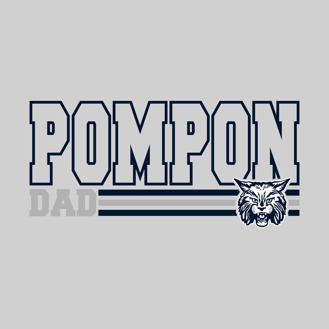 CMMS - Poms - Pompon Dad - Outlined Pompon with Color Bars