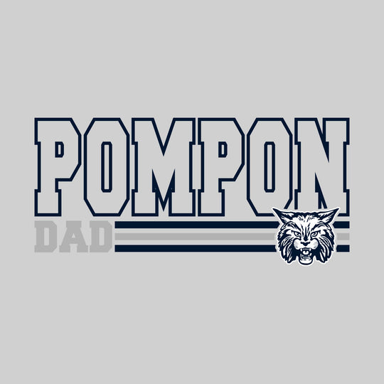 CMMS - Poms - Pompon Dad - Outlined Pompon with Color Bars