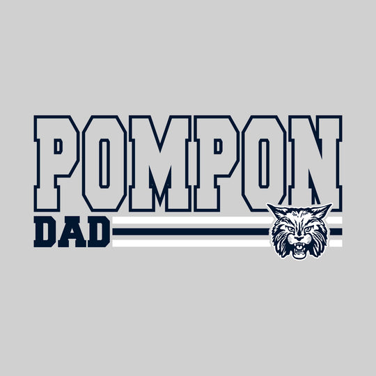 CMMS - Poms - Pompon Dad - Outlined Pompon with Color Bars