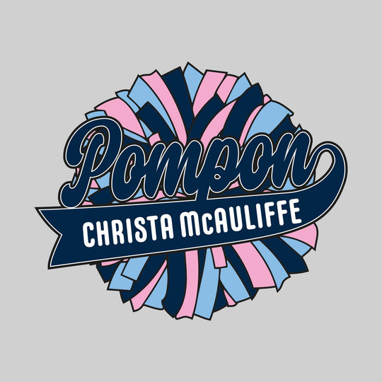 CMMS - Poms - Pompon with School Name and Oversized Pom