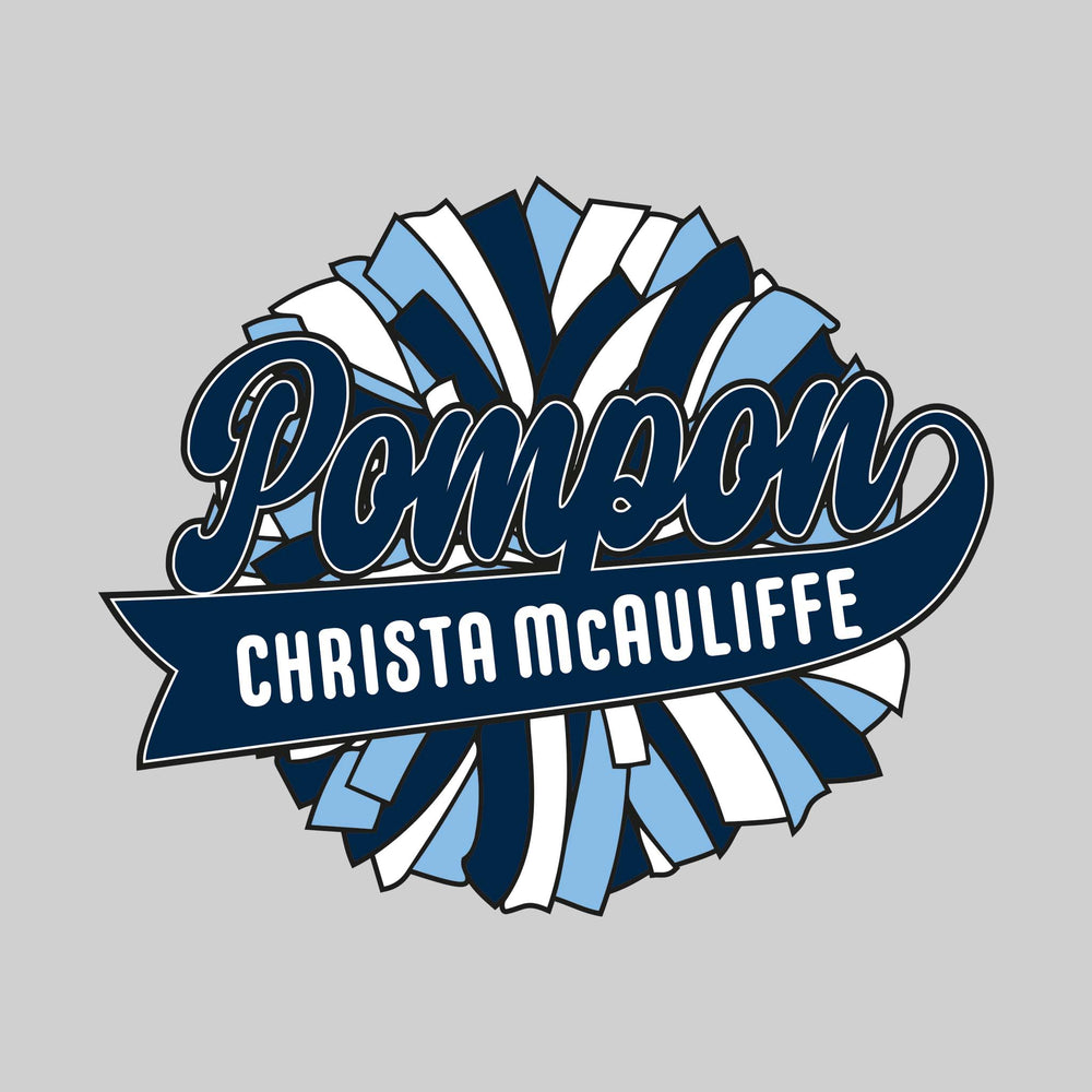 CMMS - Poms - Pompon with School Name and Oversized Pom