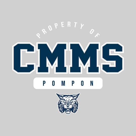 CMMS - Poms - Property of CMMS Pompon with Lower Mascot