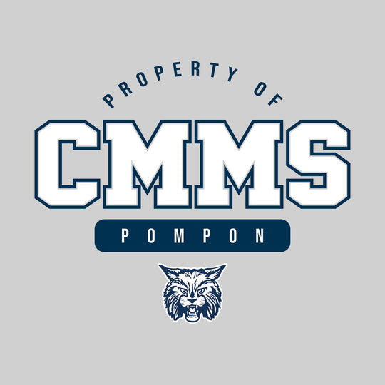 CMMS - Poms - Property of CMMS Pompon with Lower Mascot