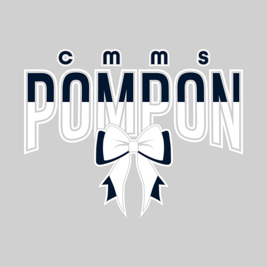 CMMS - Poms - Split-Color Pompon with Bow