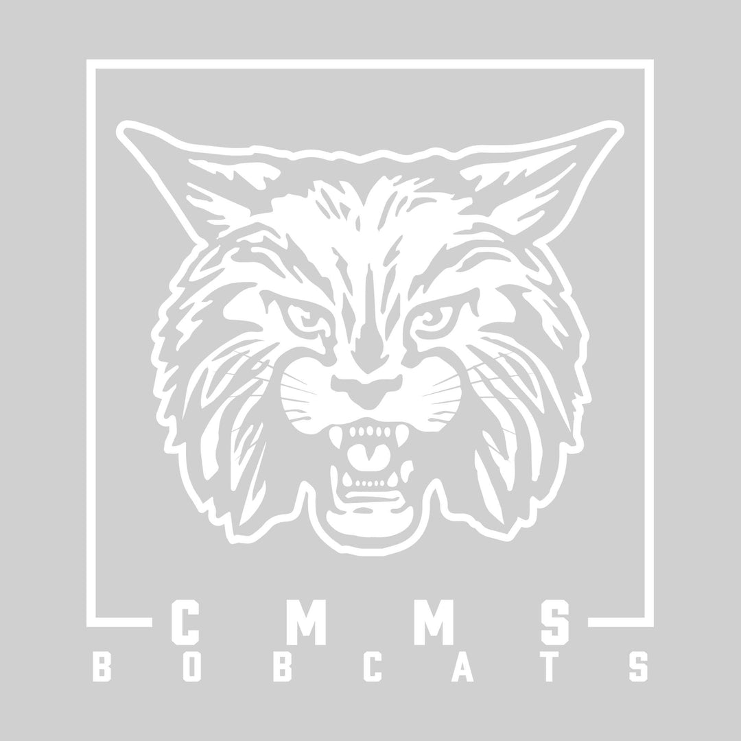 CMMS Bobcats - Spirit Wear - Boxed Mascot with School Name