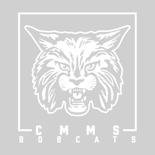 CMMS Bobcats - Spirit Wear - Boxed Mascot with School Name