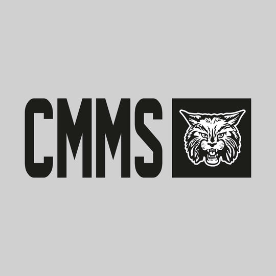 CMMS Bobcats - Spirit Wear - School Acronym with Squared Mascot