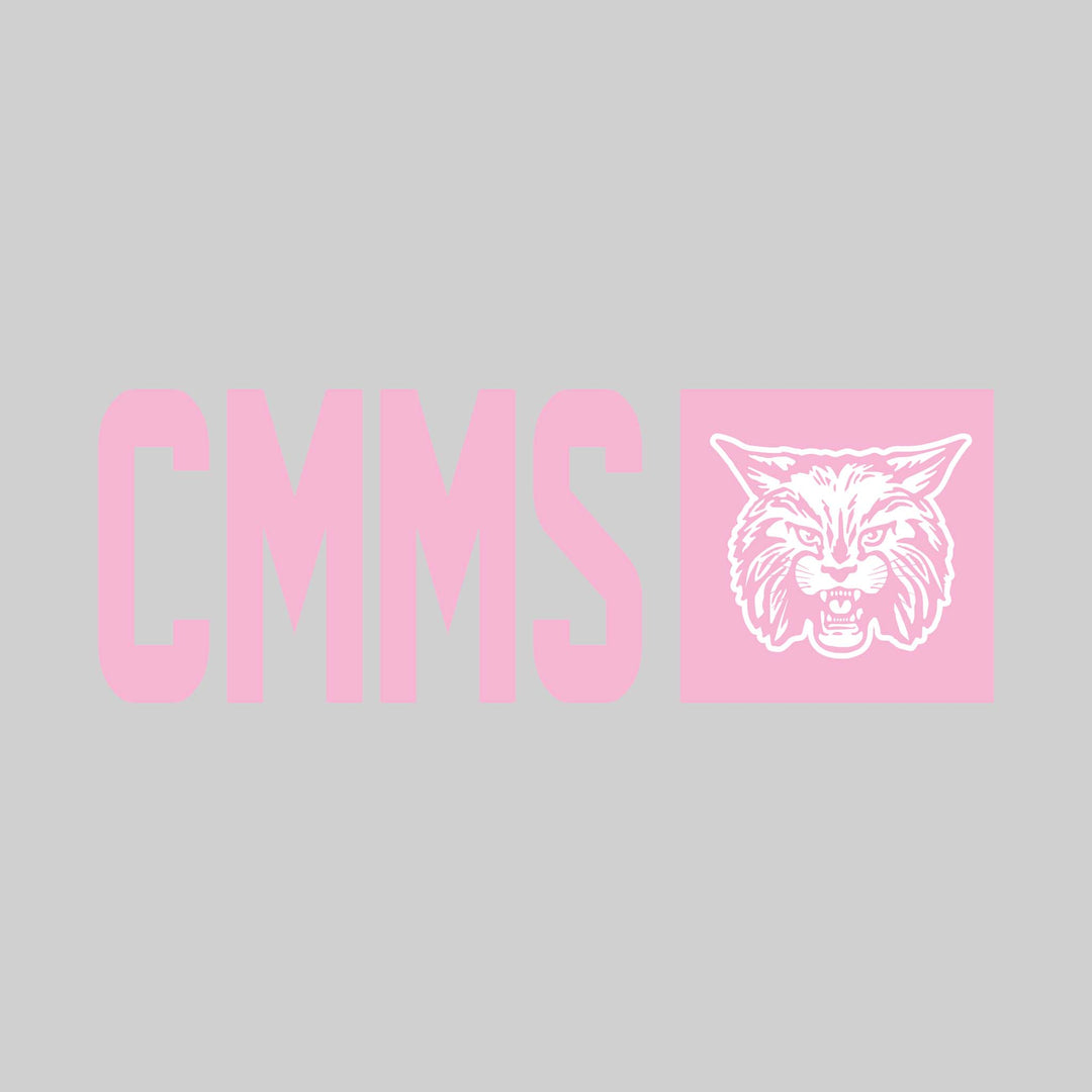 CMMS Bobcats - Spirit Wear - School Acronym with Squared Mascot