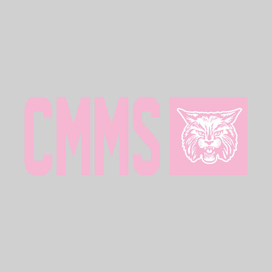 CMMS Bobcats - Spirit Wear - School Acronym with Squared Mascot