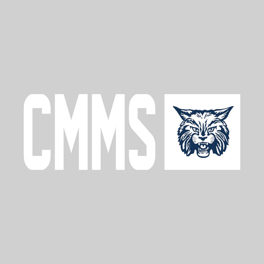 CMMS Bobcats - Spirit Wear - School Acronym with Squared Mascot