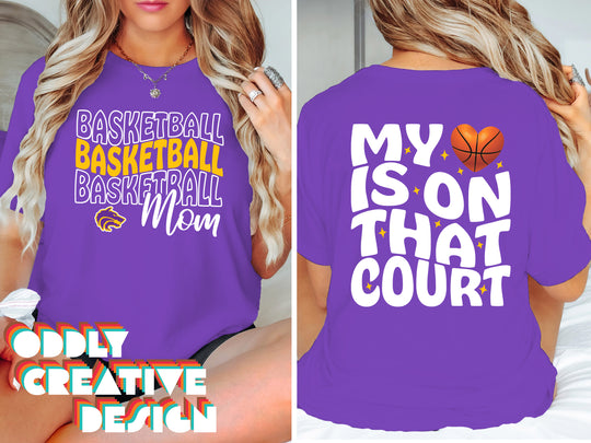 Central Wolves - Basketball - Basketball Mom - My Heart is on That Court