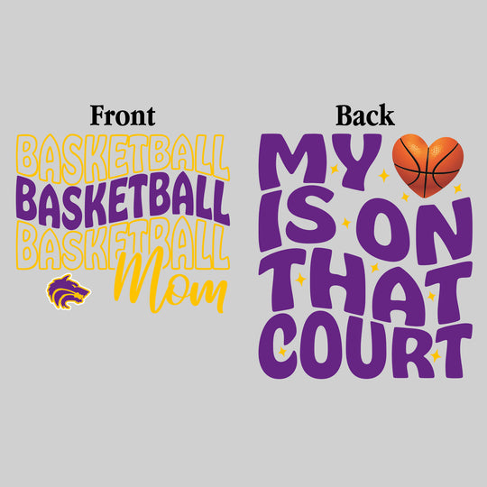 Central Wolves - Basketball - Basketball Mom - My Heart is on That Court