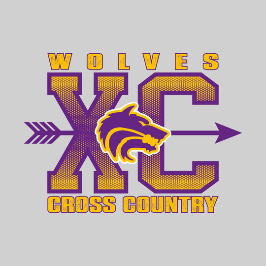 Central Wolves - Cross Country - XC with Arrow and Mascot