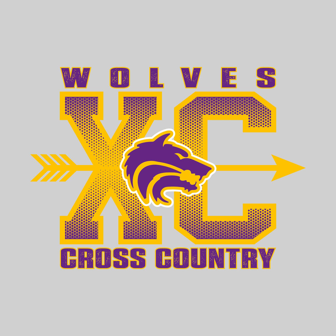 Central Wolves - Cross Country - XC with Arrow and Mascot