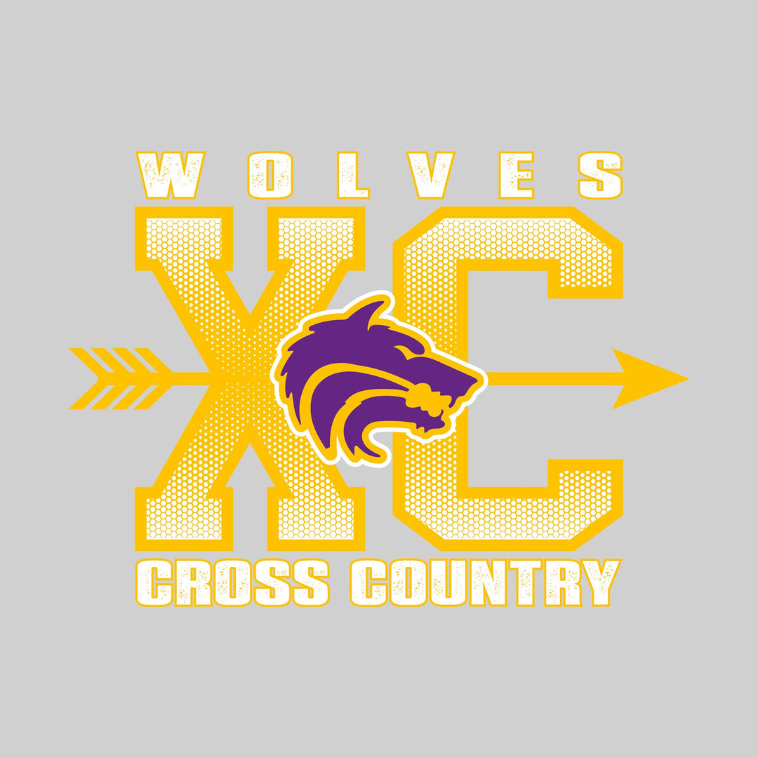 Central Wolves - Cross Country - XC with Arrow and Mascot