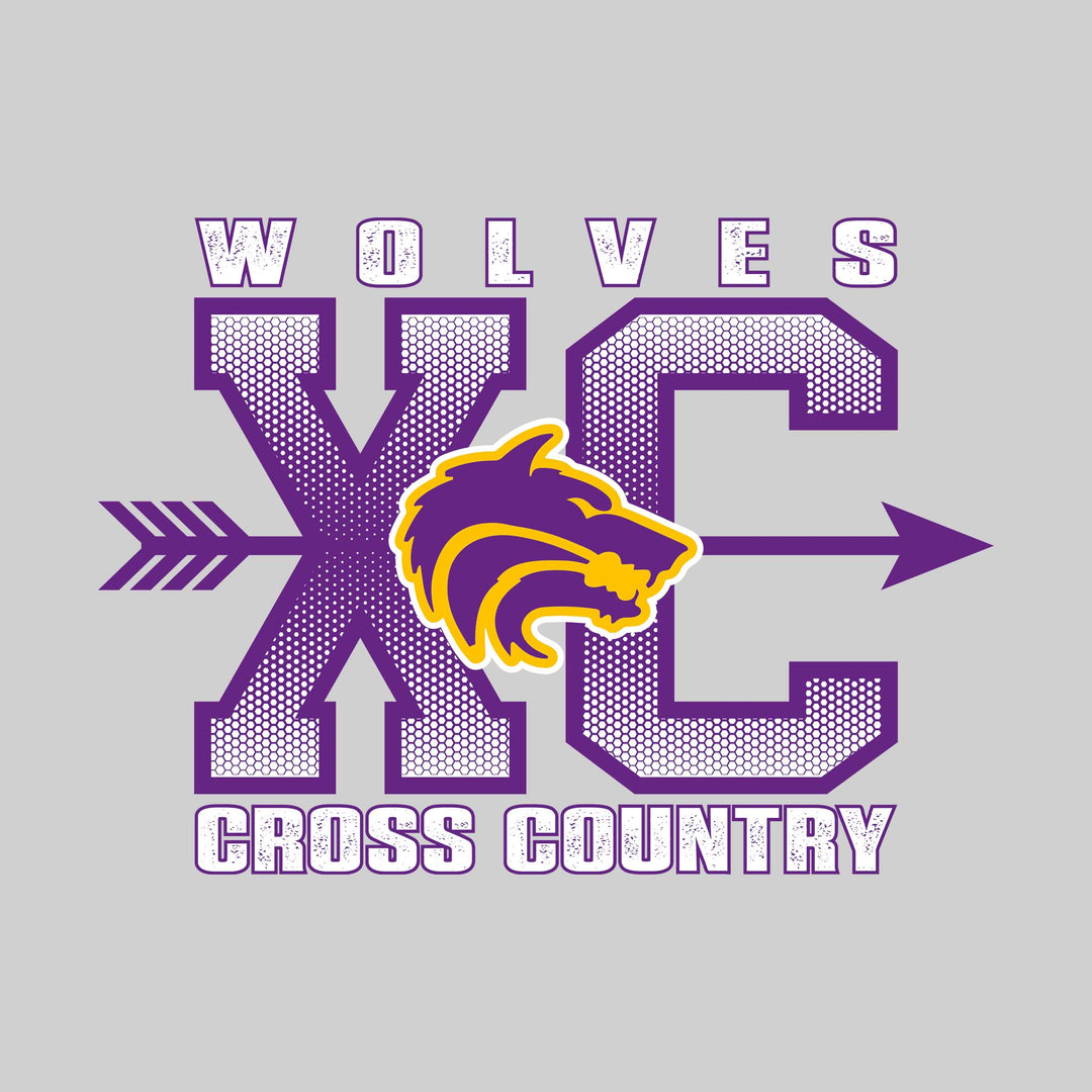 Central Wolves - Cross Country - XC with Arrow and Mascot