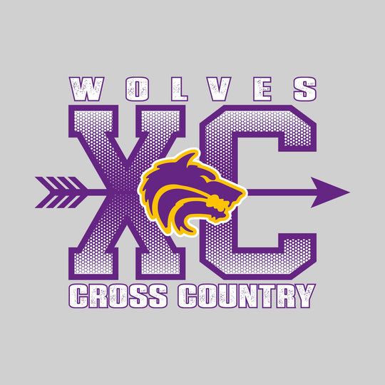 Central Wolves - Cross Country - XC with Arrow and Mascot