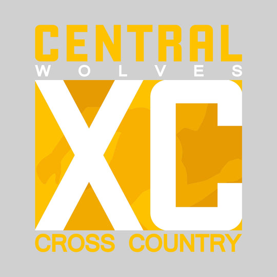 Central Wolves - Cross Country - XC with Runner Silhouette