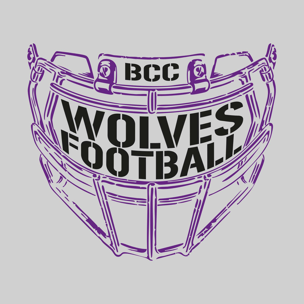 Central Wolves - Football - Facemask with Text