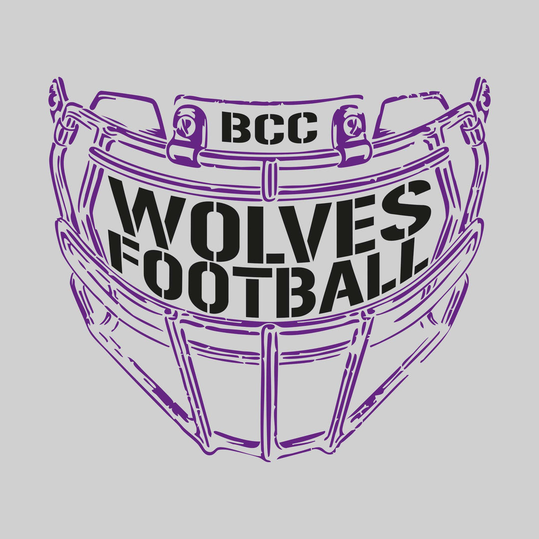 Central Wolves - Football - Facemask with Text