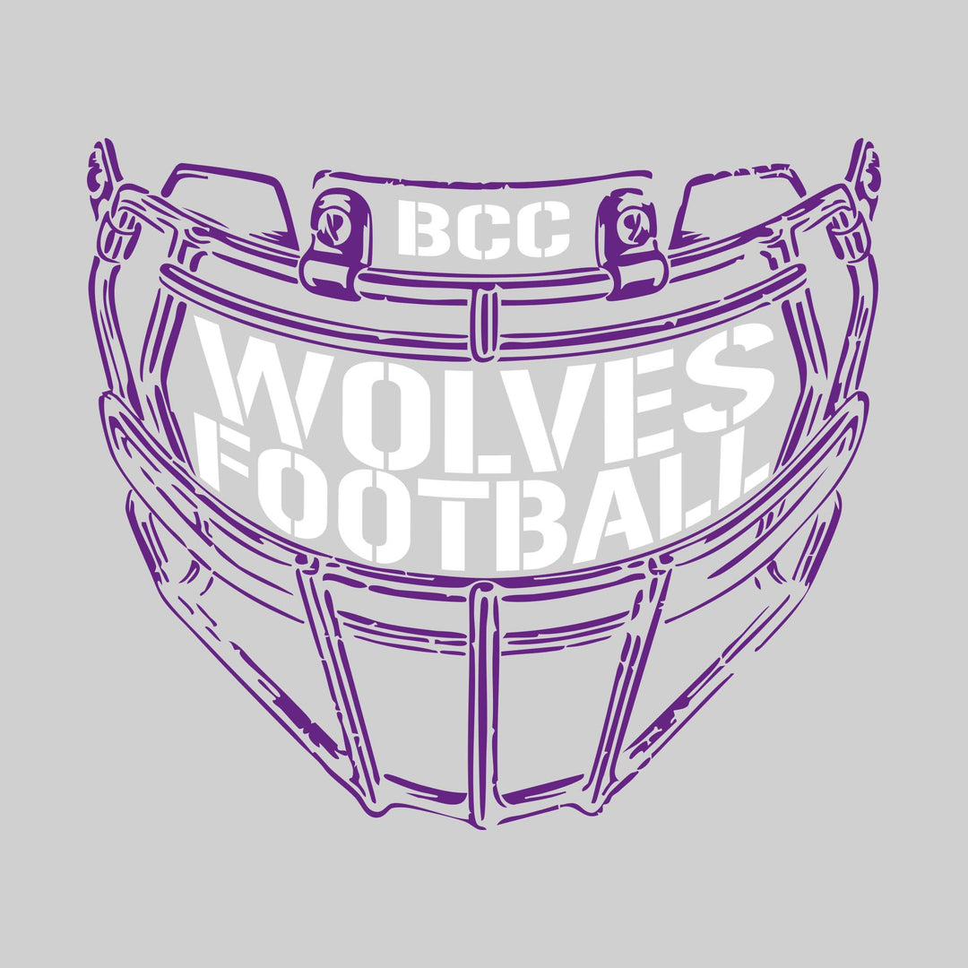 Central Wolves - Football - Facemask with Text
