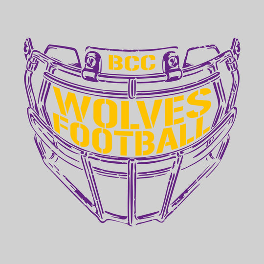 Central Wolves - Football - Facemask with Text