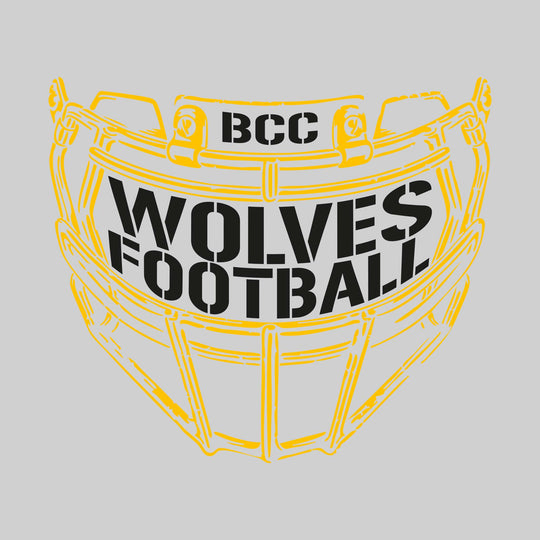 Central Wolves - Football - Facemask with Text