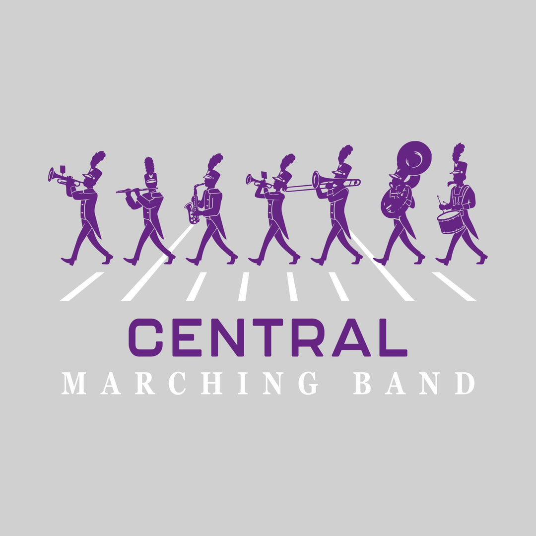 Central Wolves - Marching Band - Marching Band Silhouettes with Yard Lines