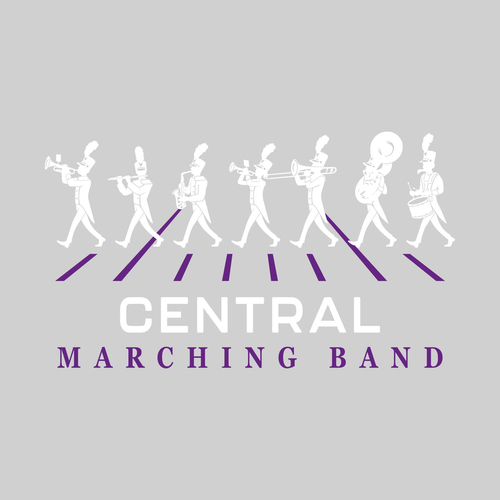 Central Wolves - Marching Band - Marching Band Silhouettes with Yard Lines