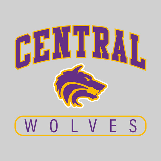 Central Wolves - Spirit Wear - Arched Central with Mascot