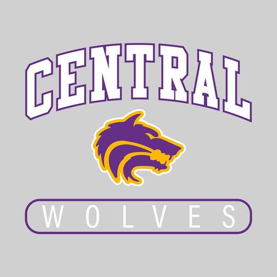 Central Wolves - Spirit Wear - Arched Central with Mascot