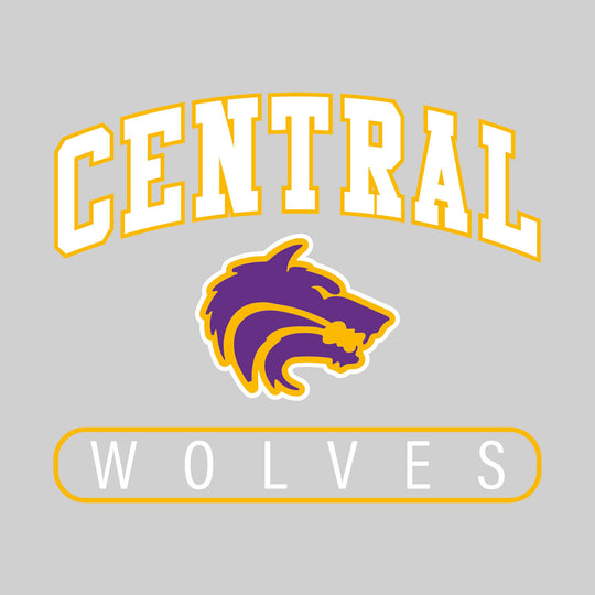 Central Wolves - Spirit Wear - Arched Central with Mascot