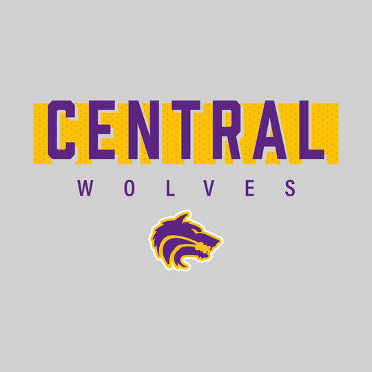 Central Wolves - Spirit Wear - Central with Cutout Shadow and Mascot