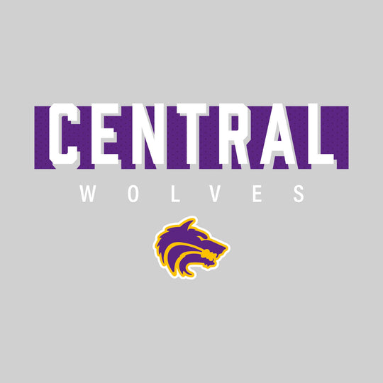 Central Wolves - Spirit Wear - Central with Cutout Shadow and Mascot