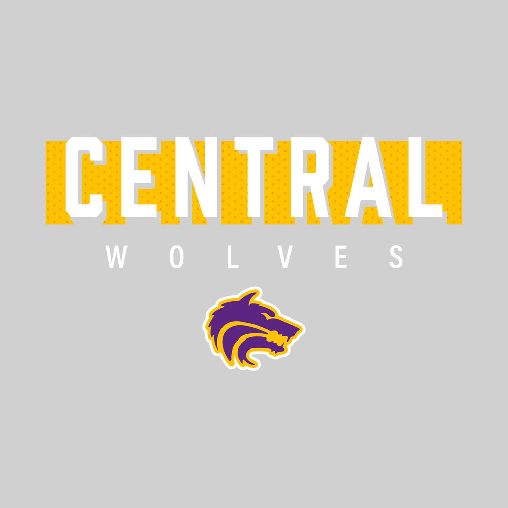 Central Wolves - Spirit Wear - Central with Cutout Shadow and Mascot