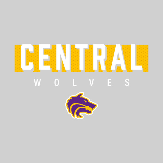 Central Wolves - Spirit Wear - Central with Cutout Shadow and Mascot