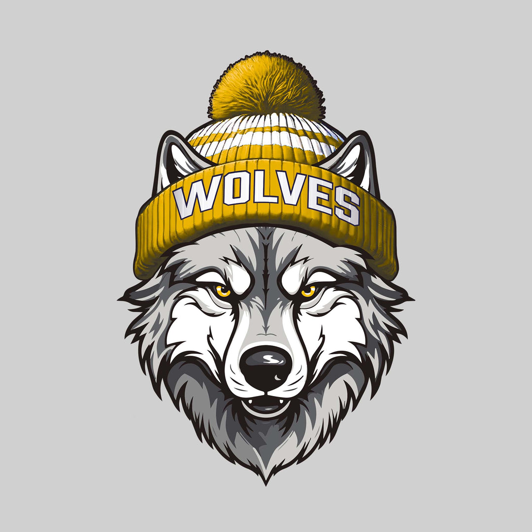 Central Wolves - Spirit Wear - Wolf Wearing Beanie
