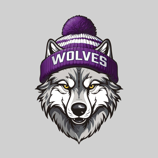 Central Wolves - Spirit Wear - Wolf Wearing Beanie