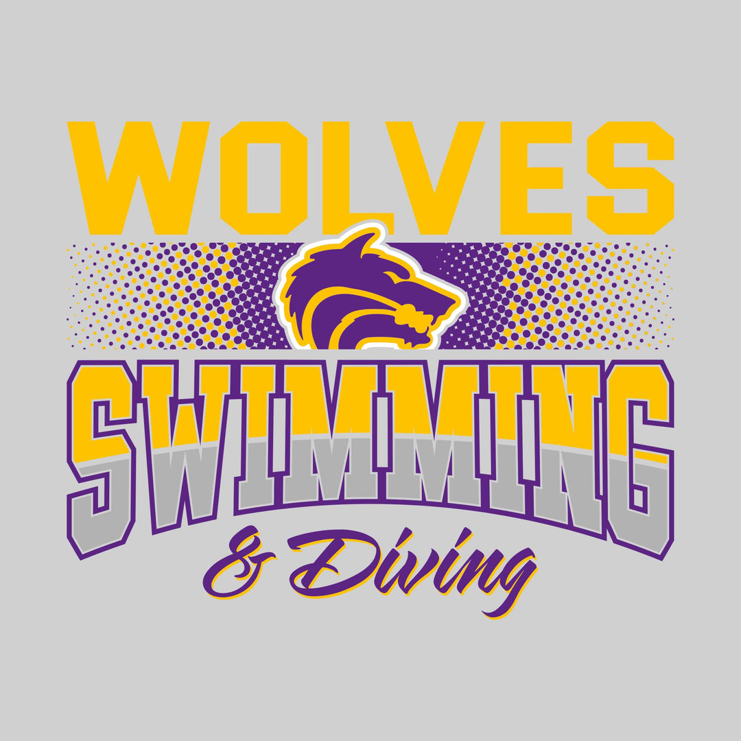 Central Wolves - Swimming - Halftone Color Band