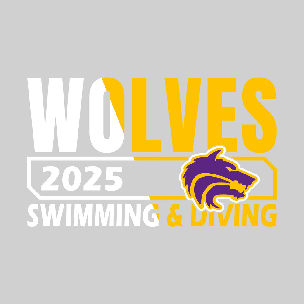 Central Wolves - Swimming - Split Color-Blocked Year