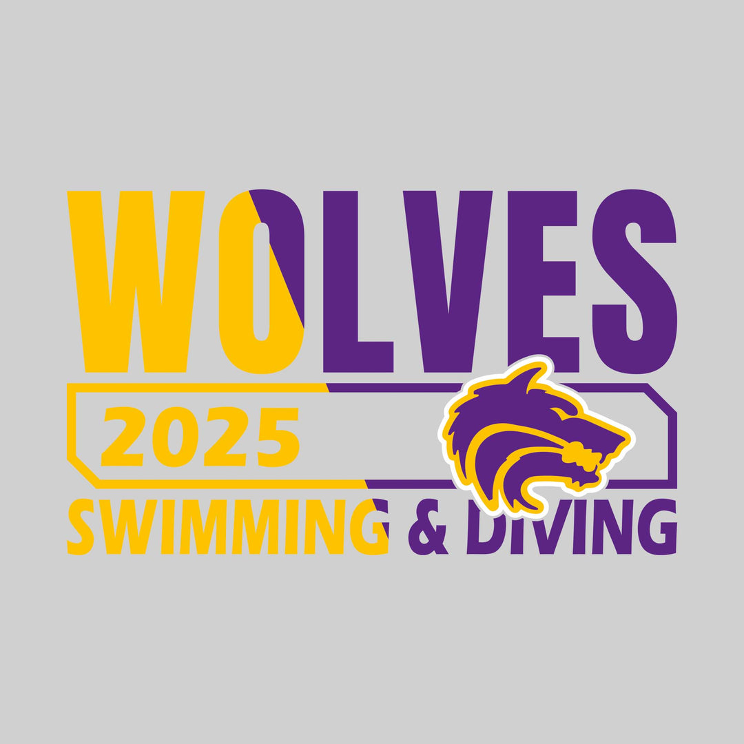 Central Wolves - Swimming - Split Color-Blocked Year