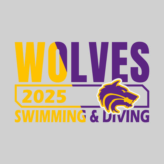 Central Wolves - Swimming - Split Color-Blocked Year