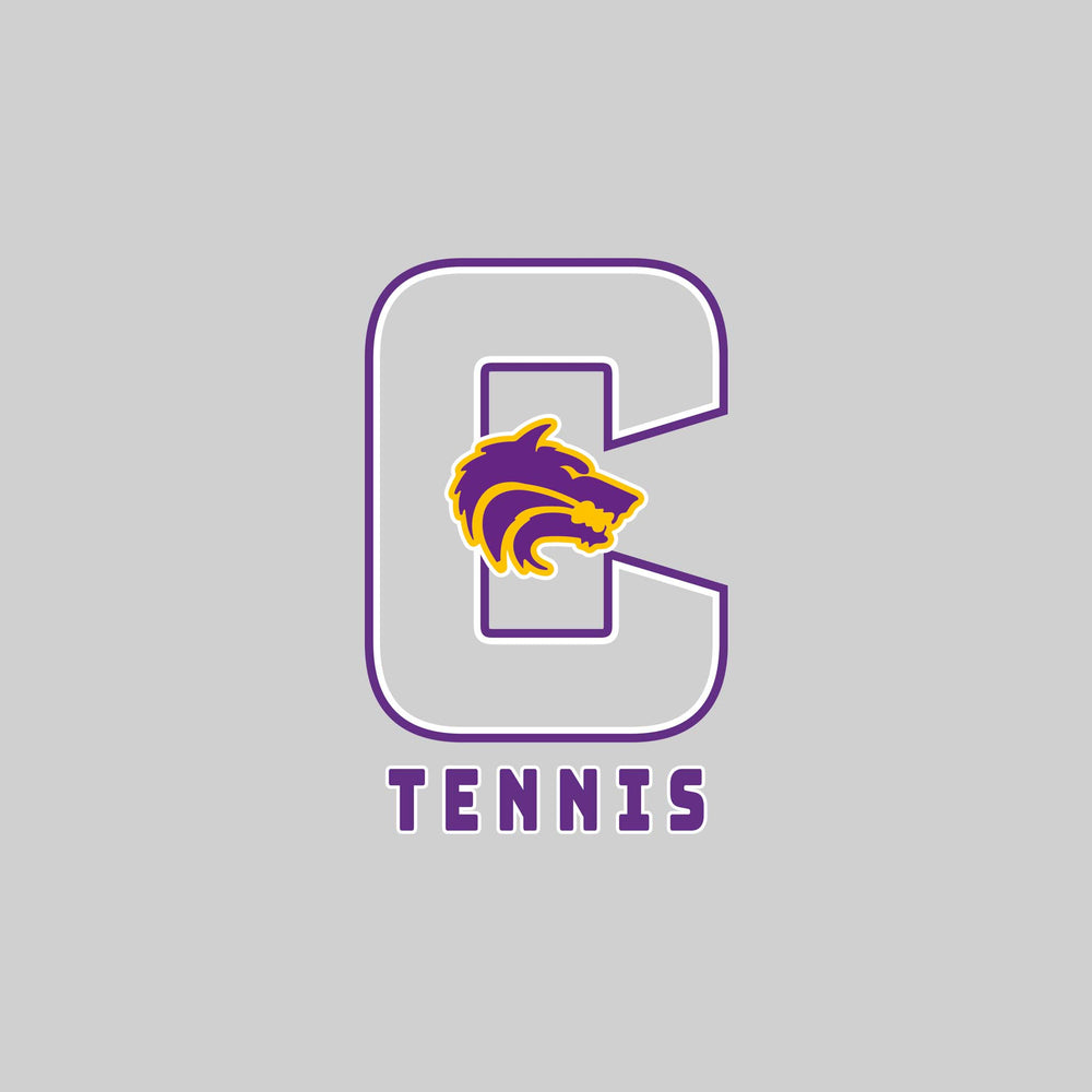 Central Wolves - Tennis - Outlined Letters Over Tennis