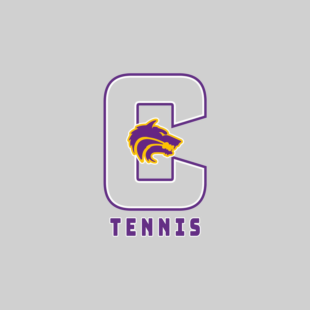 Central Wolves - Tennis - Outlined Letters Over Tennis